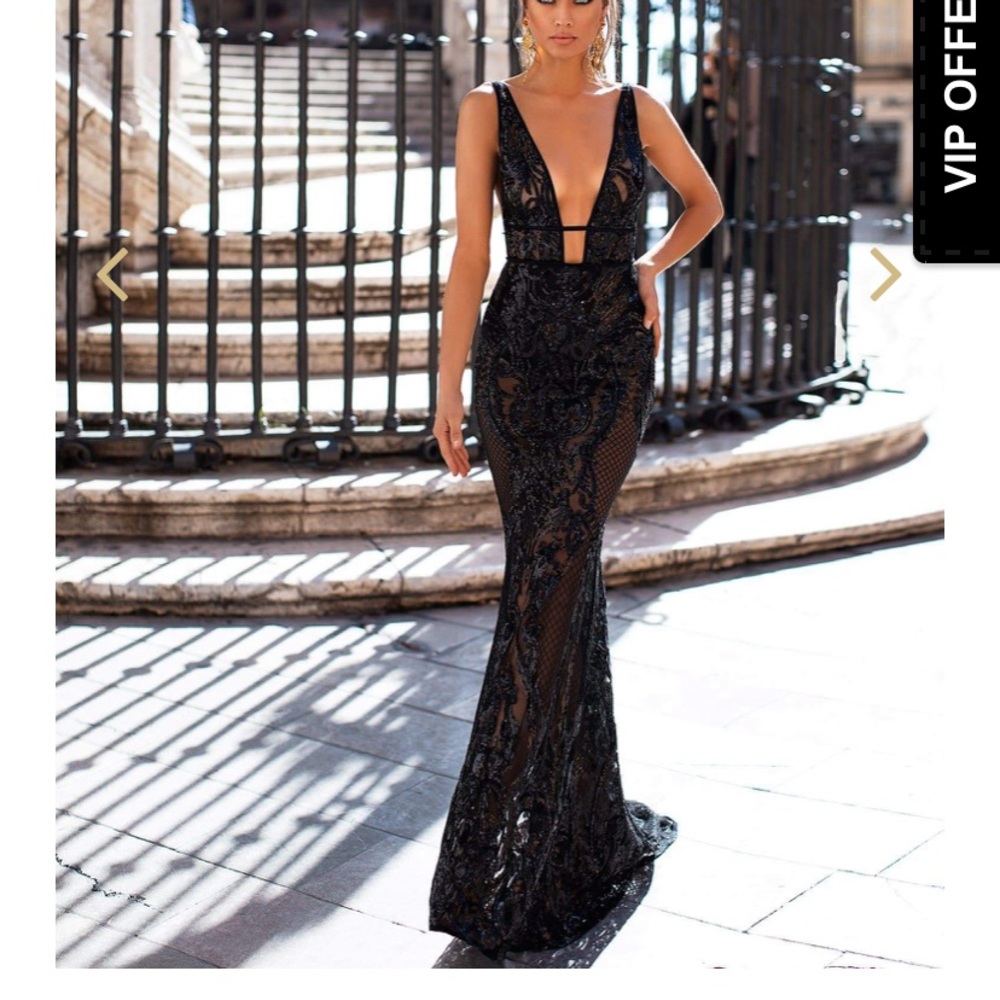 Black evening gown